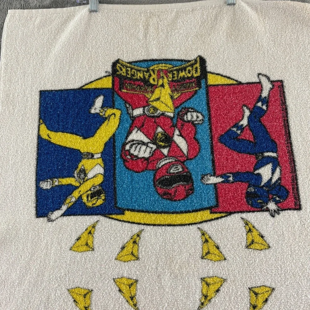 Vintage Jay Franco Mighty Morphin Power Rangers Beach Bath‎ Towel USA Made